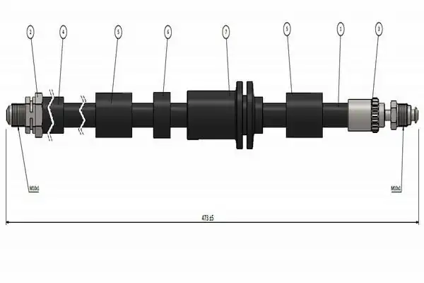 CAVO C900752A-2 | Fren Hortumu Sağ Ön Ford Ka 98 04 2 Adet 2341460