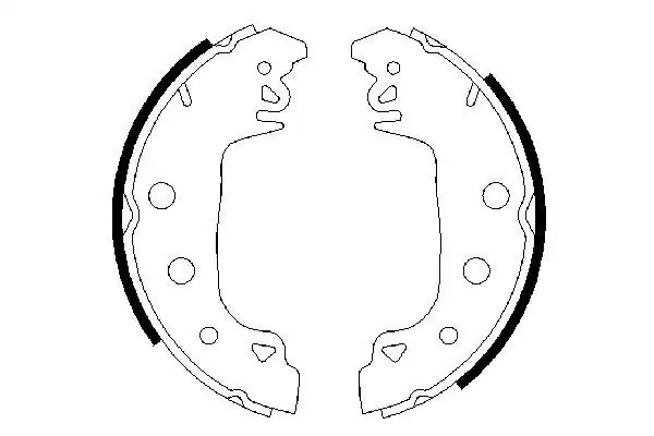Bosch 0986487546 Pabuclu Kampana Balata Fiat 131 Renault 12 228x42mm