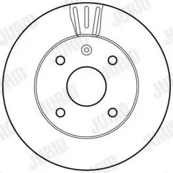 JURID 562662JC | Fren Diski Chevrolet Lacetti / Rezzo 04-256mm Tk.Ön