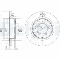 DELPHI BG3811 | Fren Diski (Çiftli Paket) , Delikli