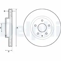 DELPHI BG4713C | Fren Diski (Çiftli Paket)-Boyalı, Delikli