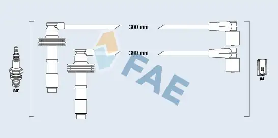 FAE 85481 | Buji Kablosu S40 V40 1 6 1 8 2 0 95 03 2277500