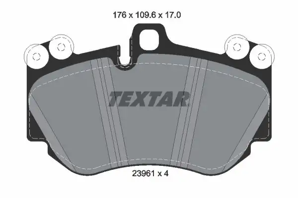 TEXTAR 2396101 | Fren Balatası Porsche Cayenne 955 Ön 4 5 4 8