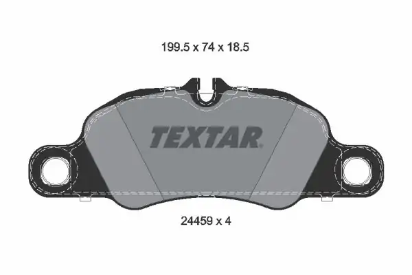 TEXTAR 2445901 | Fren Balatası Porsche Boxster Ön 2012