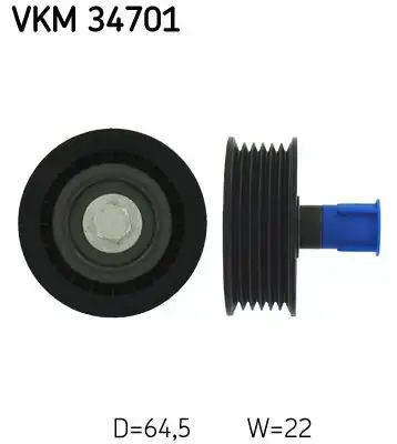 SKF VKM34701 | Alternatör V Kayış Gergi Rulmanı Avare Boxer III Jumper III 22dt Puma 100b G 120b G 120cv 2 2hdi Duc
