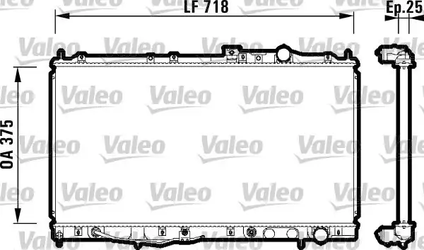 Valeo 734142 Radyatör Mitsubishi Galant