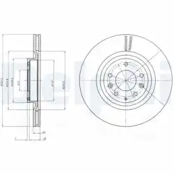DELPHI BG4028 | Fren Diski (Çiftli Paket) , Delikli