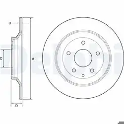 DELPHI BG4567C | Fren Diski (Çiftli Paket)-Boyalı, Deliksiz