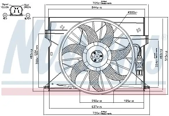 NISSENS 85077 | Fan Motoru Mercedes C219 W211