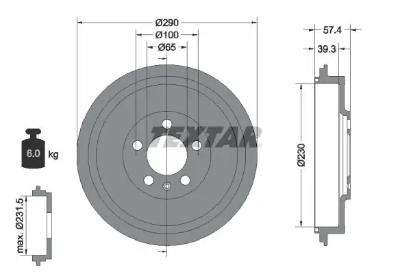 TEXTAR 94024300 | Textar Fren Kampanası VW Octavia Roomster Arka