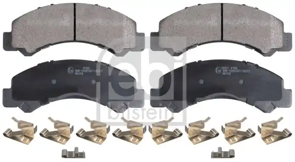 FEBI 16951 | Arka Fren Disk Balatası Isuzu N Wide Nnr Nlr85 Euro5 6