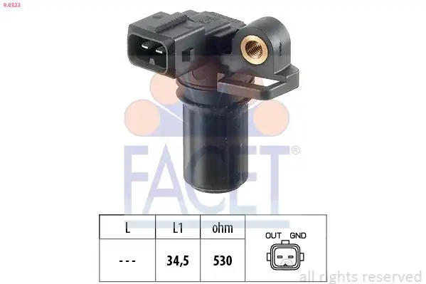 FACET 9-0323 | Krank Mili Pozisyon Sensörü Connect 02 13 1 8 TDCI Focus 98 11 Focus II C-Max 03 11 Galaxy 06 15