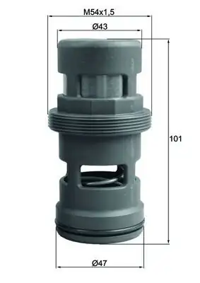 MAHLE TO18114 | Termostat 114 C Mercedes Benz Actros Mp4 Mp5 3340 Ls 2326859