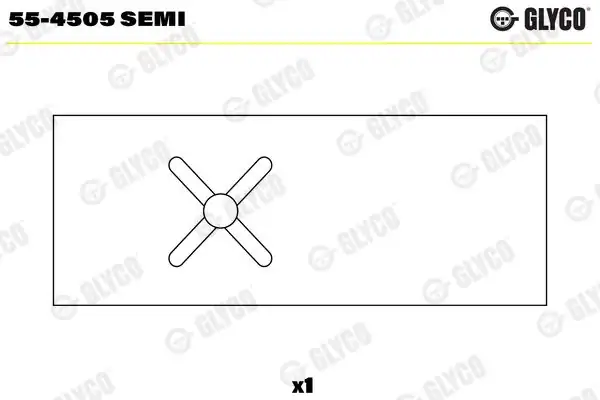 GLYCO 55-4505SEMI | Kol Burcu F66329ysemi Alfa 145 146 33 4 Adet