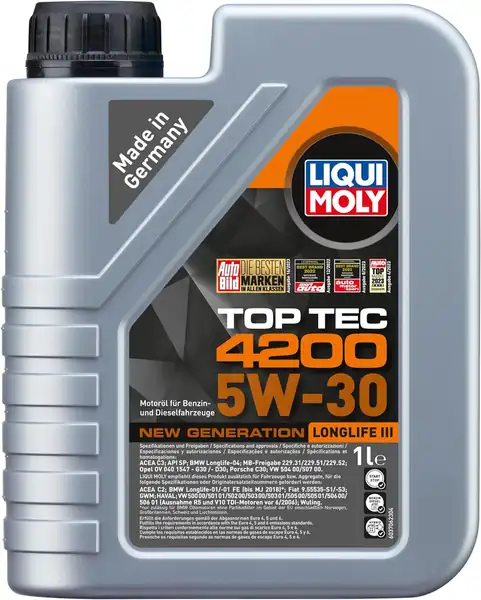 LIQUI MOLY 5W30 | Motor Yağı Tam Sentetik Top Tec 4200 1 Litre 8972