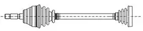 METELLİ 17-0883 | Aks Komple Sol VW Caddy 1 9 TDI BJB 04 15 03200101