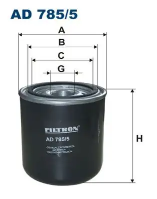 FILTRON AD785-5-6 | Hava Kurutucu Filtre Renault Premıum 370 430 450 460 06 Kerax 370 410 450 05 Volvo Fl 280 06 6 Adet