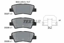 TEXTAR 2533703 | Fren Balatası Arka Blue i10 I40 Elantra Ioniq Tucson Rio 2011 -