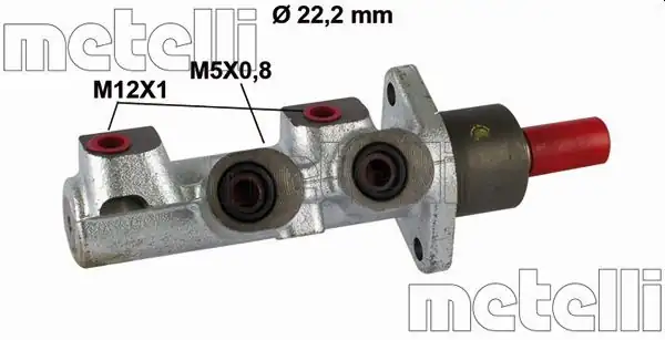 METELLİ 05-0505 | Fren Ana Merkezi ø 22 20mm Fiat Stilo 1 6 16v 01 06 1 9 JTD 01 06