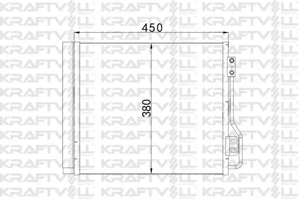 KRAFTVOLL 08060076 | Klima Radyatörü Smart Fortwo Cabrio 451 07 Fortwo Coupe 451 07 Radyatörü Marka
