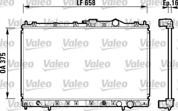 Valeo 734138 Radyatör Mitsubishi Space Wagon
