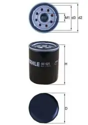 MAHLE OC521 | Filtre Yağ (Hyundai Accent Blue 1.4 Yağ Filtresi Getz 02 / i10 11 / i20 1.0-1.2-1.4 08 / i30 1.4 12