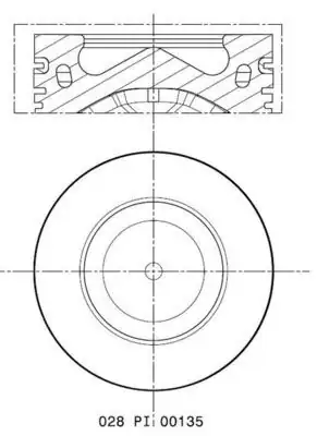MAHLE 028PI00135002 | Piston Segman Komple 050 Audi A4 A6 Q5 Q7 VW Touareg Cdu Cjg Crc CLA Ctb