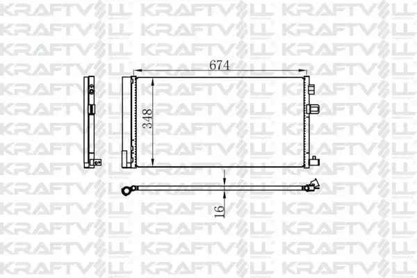 KRAFTVOLL 08060179 | Klima Radyatörü Kondenser Renault Fluence 1 6 16v 10 Radyatörü Marka