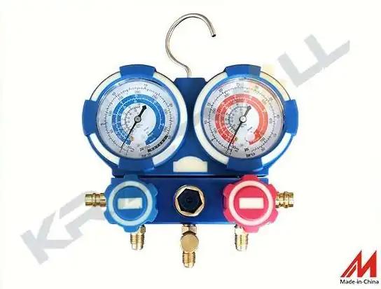 KRAFTVOLL 19015019 | Manifold 2 Yonlu 1 4 SAE Baglantili R22 R134a R404a R407c Hfo1234yf Uyumlu