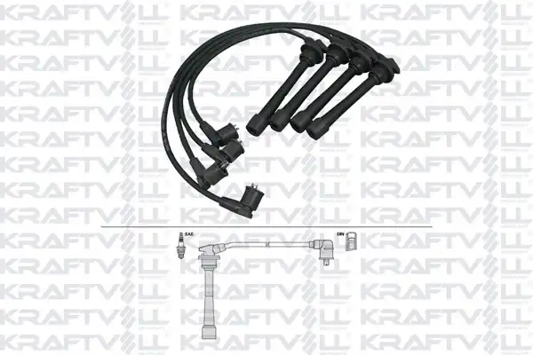 KRAFTVOLL 05070275 | Buji Kablosu Hyundai Elantra Sonata 1 6i 1 8i 2 0i 16v 96 Silikon