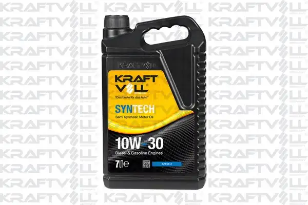 KRAFTVOLL 17011012-3 | Motor Yağı Benzin Dizel 10w30 Yarı Sentetik Cf 4 7lt 3 Adet