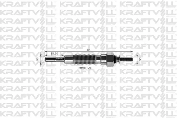 KRAFTVOLL 05030054 | Kızdırma Bujisi H100 Minibüs 97 H100 Kamyonet 97 Starex Tcı 03 Bongo K2500 04 Pregıo 04 12 Adet