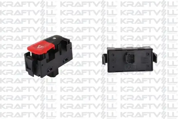 KRAFTVOLL 04050003 | Dörtlü Flaşör Anahtarı Merkezi Kilitli Fluence Megane III Scenic III Lodgy Sandero II 6 Pin
