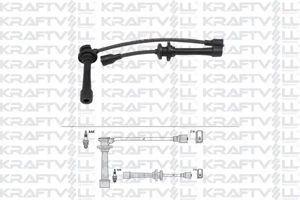KRAFTVOLL 05070328 | Buji Kablosu Sportage 1996 2000 2 0 Carens Clarus Sephıa Shuma Spectra 1 5 1 8