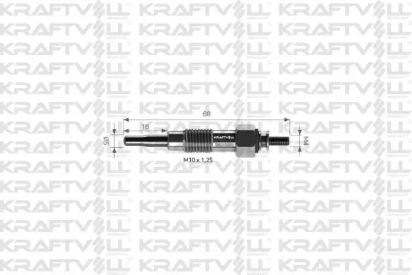 KRAFTVOLL 05030036 | Kızdırma Bujisi 11v Nissan Caravan Buji Marka 12 Adet