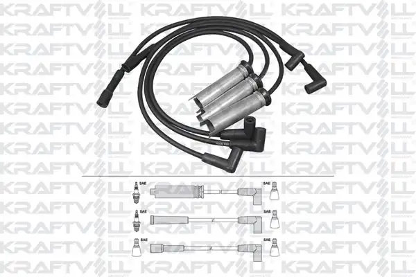 KRAFTVOLL 05070276 | Buji Kablosu Nexıa 1 5 8v 95 97 Silikon Kablo