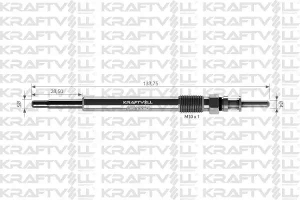 KRAFTVOLL 05030062 | Kızdırma Bujisi 11v Astra G Vectra 2 0 Dı Buji Marka 12 Adet