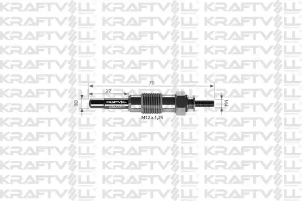KRAFTVOLL 05030099 | Kızdırma Bujisi 190 W201 89 93 W202 93 00 W124 89 93 Sprinter 95 00 Buji Marka 12 Adet