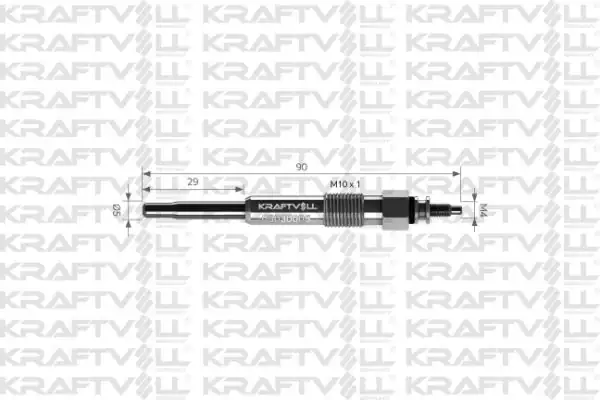 KRAFTVOLL 05030005 | Kızdırma Bujisi 11v Partner Berlingo Tata Transporter Dv8 250202020 Buji Marka 12 Adet