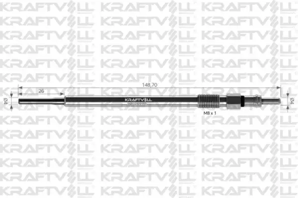 KRAFTVOLL 05030063 | Kızdırma Bujisi W169 W204 W205 W212 W447 Sprinter 12 Adet