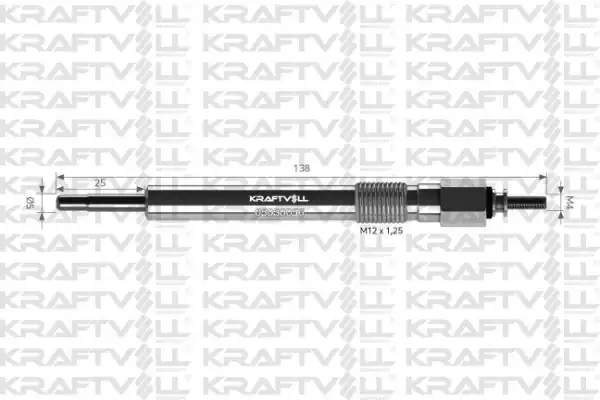 KRAFTVOLL 05030056 | Kızdırma Bujisi 23v Isuzu Npr59 Npr66 Npr71 Nqr Otobüs Turkuaz Buji Marka 12 Adet