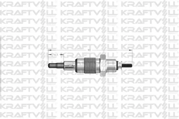 KRAFTVOLL 05030057 | Kızdırma Bujisi 10 5v Magirus Mercedes 250200021 Borulu Buji Marka 12 Adet