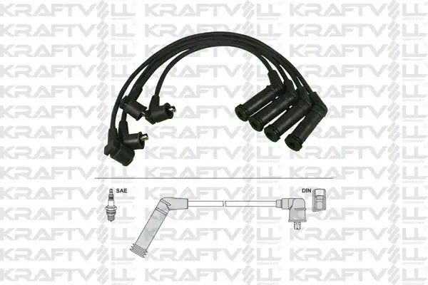 KRAFTVOLL 05070354 | Buji Kablosu Hyundai Atos 1 1 01 Picanto 04 Silikon Kablo
