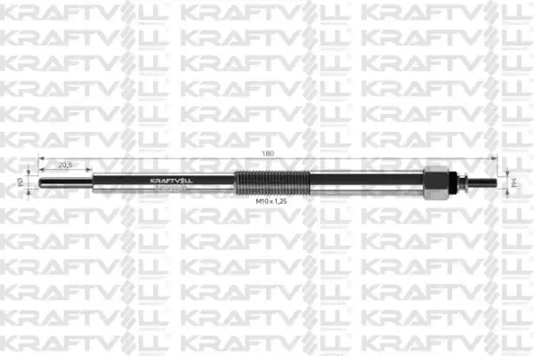 KRAFTVOLL 05030042 | Kızdırma Bujisi 11v Nissan Pıckup D22 2 5 X Traıl 03 Navara 02 Pathfinder 05 Buji Marka 12 Adet