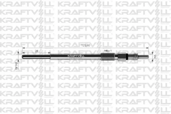 KRAFTVOLL 05030006 | Kızdırma Bujisi P107 P207 P206 P307 Bipper Nemo Fiesta C3 C4 C1 C2 Xsara Partner Berlingo 12 Adet