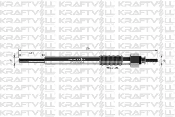 KRAFTVOLL 05030094 | Kızdırma Bujisi 11v Sıgnum Vectra Renault Avantime Espace Velsatis 12 Adet