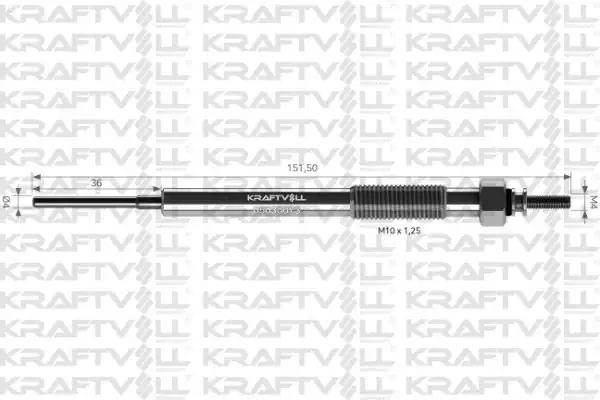 KRAFTVOLL 05030073 | Kızdırma Bujisi 11v Isuzu D Max 2 5 3 0 Dıtd 4x4 8dh Buji Marka 12 Adet