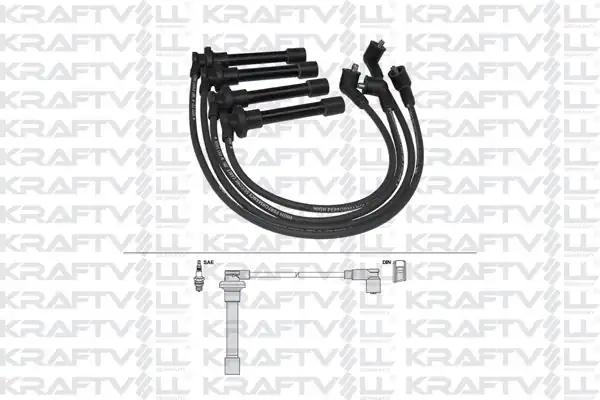 KRAFTVOLL 05070301 | Buji Kablosu Honda Civic V 1 4 1 5 1 6 95 01 Accord 1 8 2 0 98 02