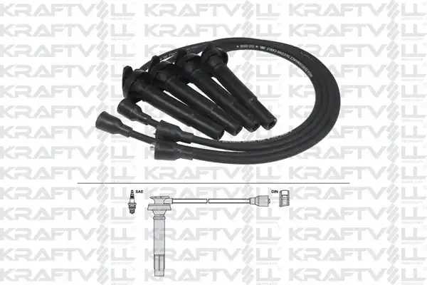 KRAFTVOLL 05070367 | Buji Kablosu Forester Legacy IV 03 Silikon Kablo Subaru Forester Legacy IV 03