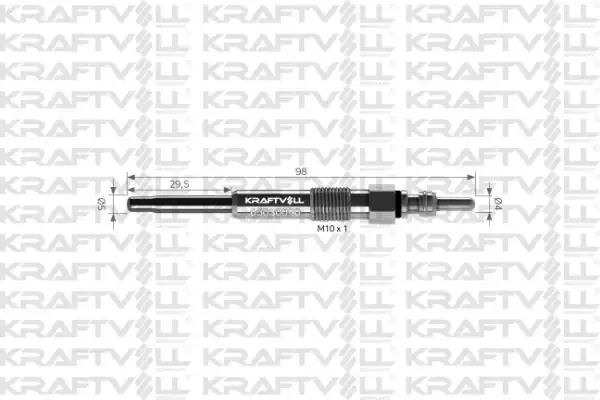 KRAFTVOLL 05030090 | Kızdırma Bujisi 11v Alfa 155 164 2 5 TD Voyager 2 5 TD Scorpio 2 5 TD Liberty Grand Cherokee 2 5 TD 12 Adet